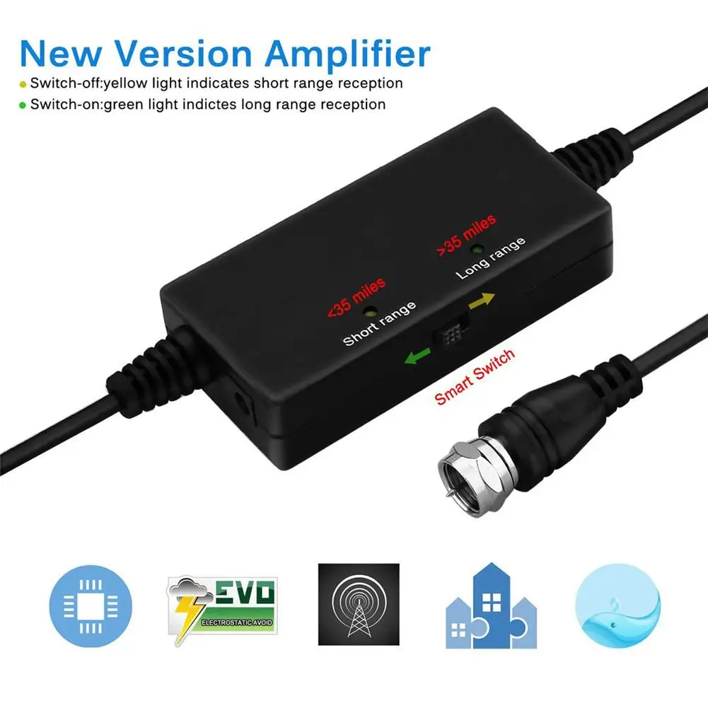 Новинка Высококачественная ТВ антенна на 980 миль цифровая HD для помещений 4K Life