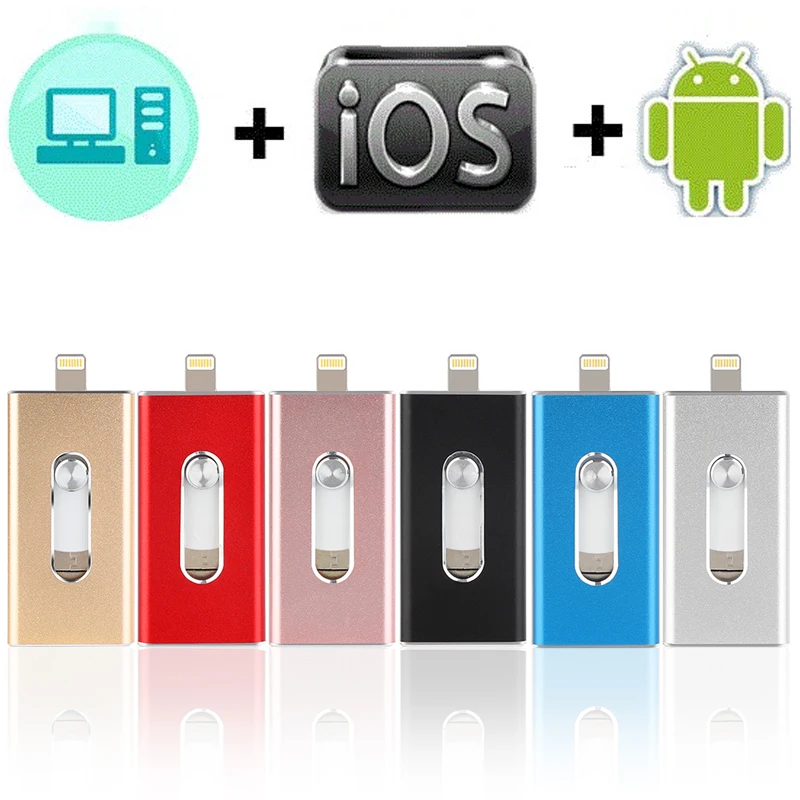Usb флеш накопитель OTG для iphone 8/7/7plus/6/6s Plus/5/5S/5C/ipad 8 ГБ 16 32 64 Гб 128 usb 3 0|USB