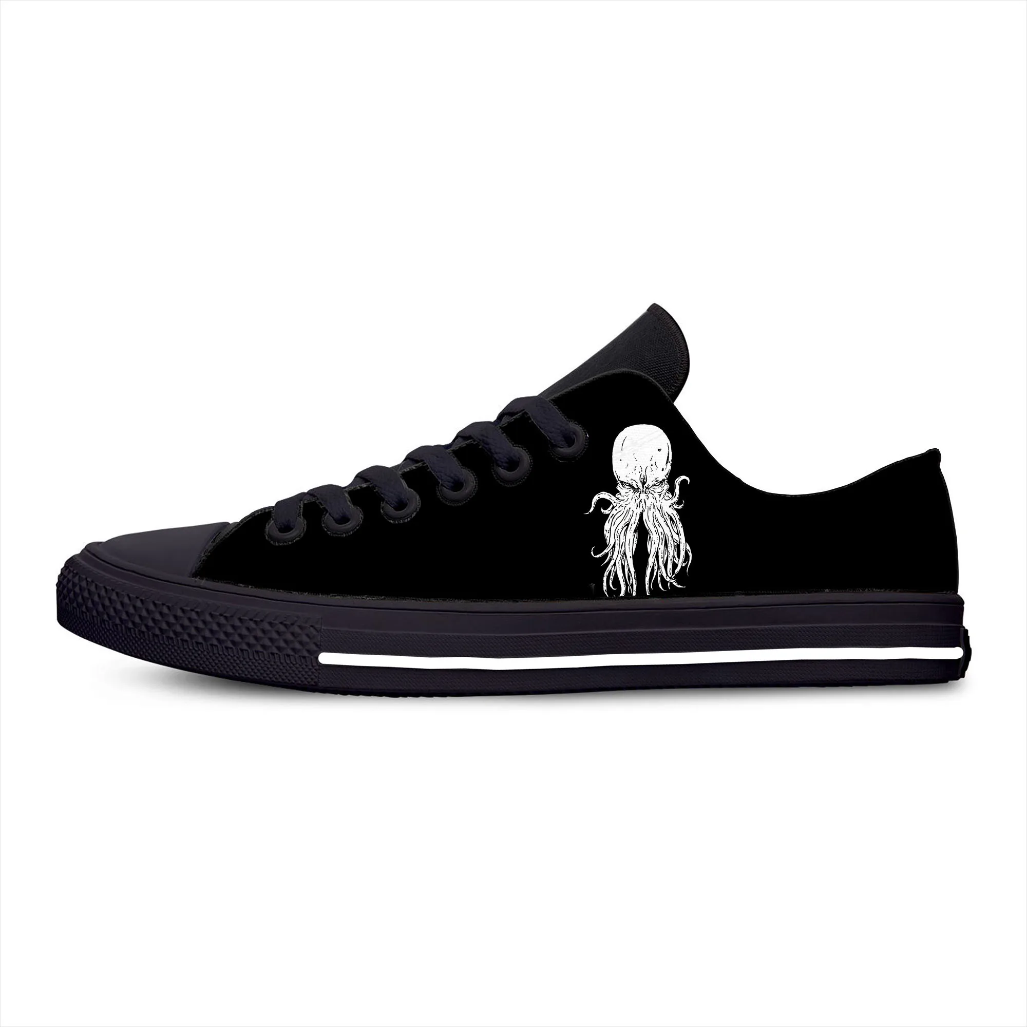 

Cthulhu Octopus Tentacles Fiction Game Lovecraft Casual Cloth Shoes Low Top Lightweight Breathable 3D Print Men Women Sneakers