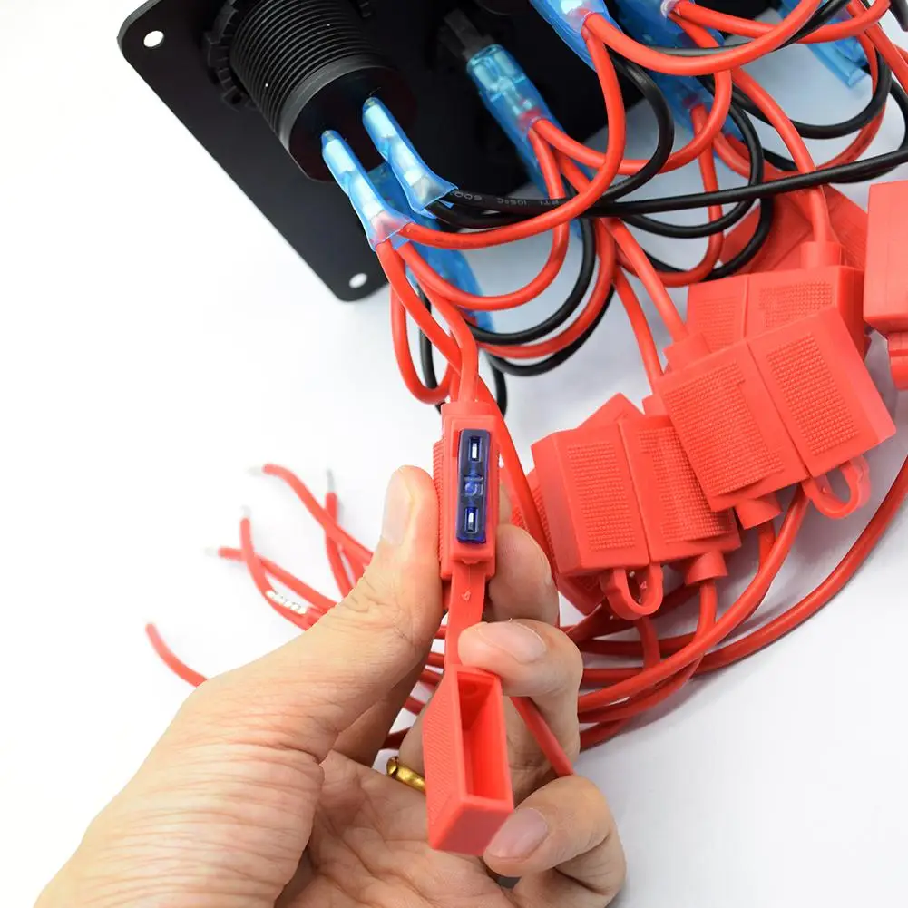 Двойной USB зарядное устройство с 8 бандами ВКЛ-ВЫКЛ переключатель