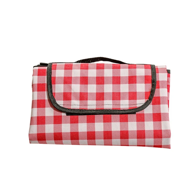 

ELOS-Plaid Picnic Mat Outdoor Portable Folding Camping Mat Waterproof and Moisture Proof Beach Mat
