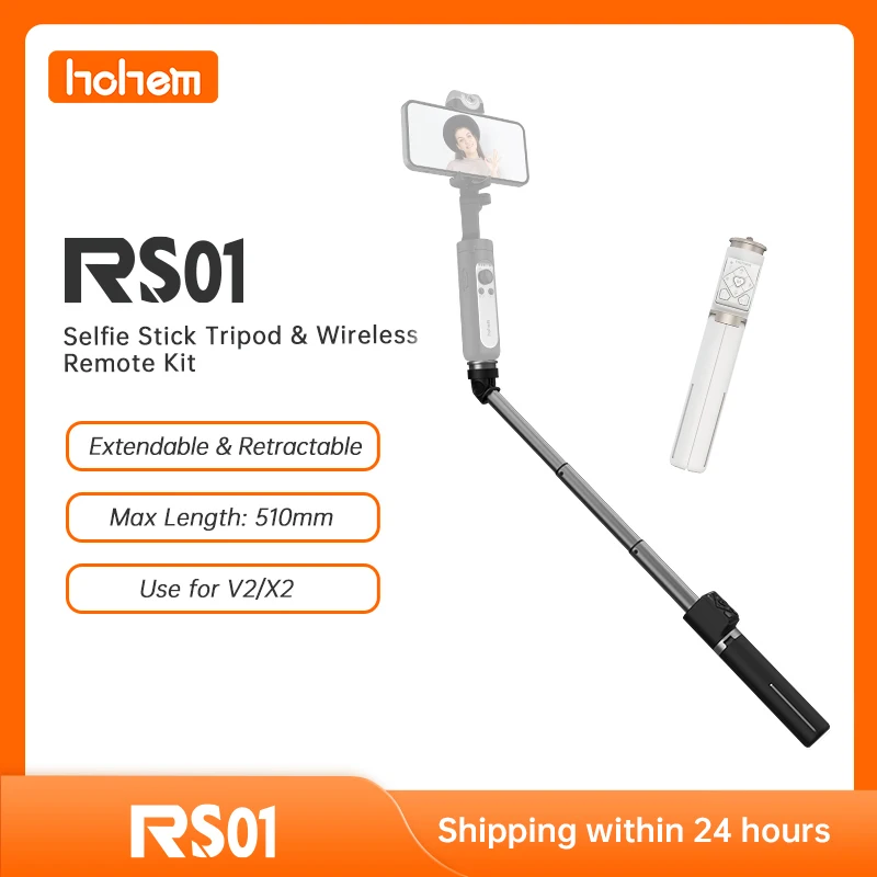 Tripé com Kit de Controle Remoto para Isconstante 3 em 1 Hohem Telefone Selfie Vara Extensível Retrátil Estável Design Compacto v2 – x2