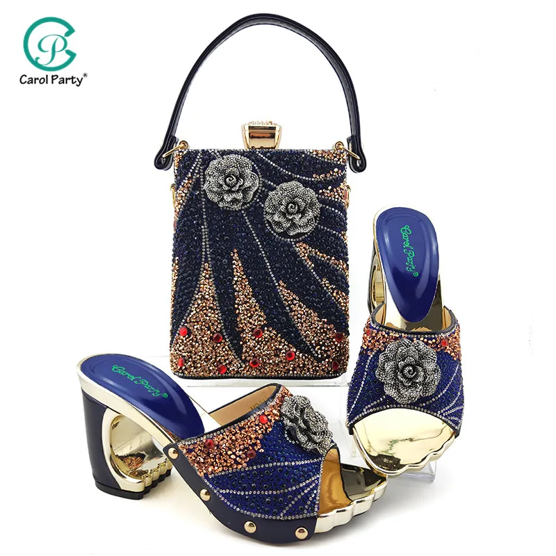 2020 элегантные женские туфли и подходящая к ним Сумочка небесно голубого цвета