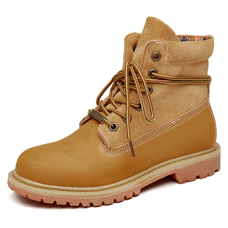 

Fashion Women Motorcycle Boots Shoes Ankle PU Soft Rubber Lace-Up Travel Mountaineering Casual Shoes For Autumn