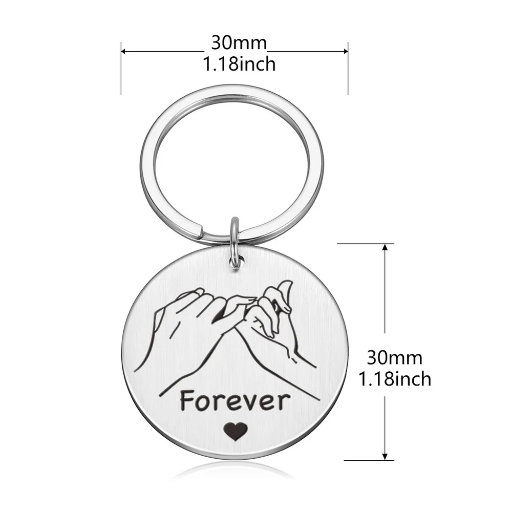 Подарок на день Святого Валентина брелок для пары парня девушки юбилей него ее