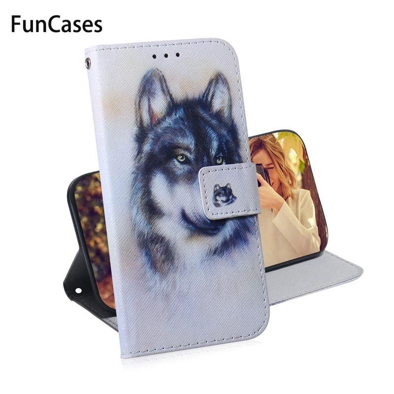 Flip Leather Case For Fundas Huawei Honor 20 Pro 8C 8X Coque Y5 Y6 Y9 2019 Cover Cartoon Owl Wallet Phone Cases | Мобильные телефоны