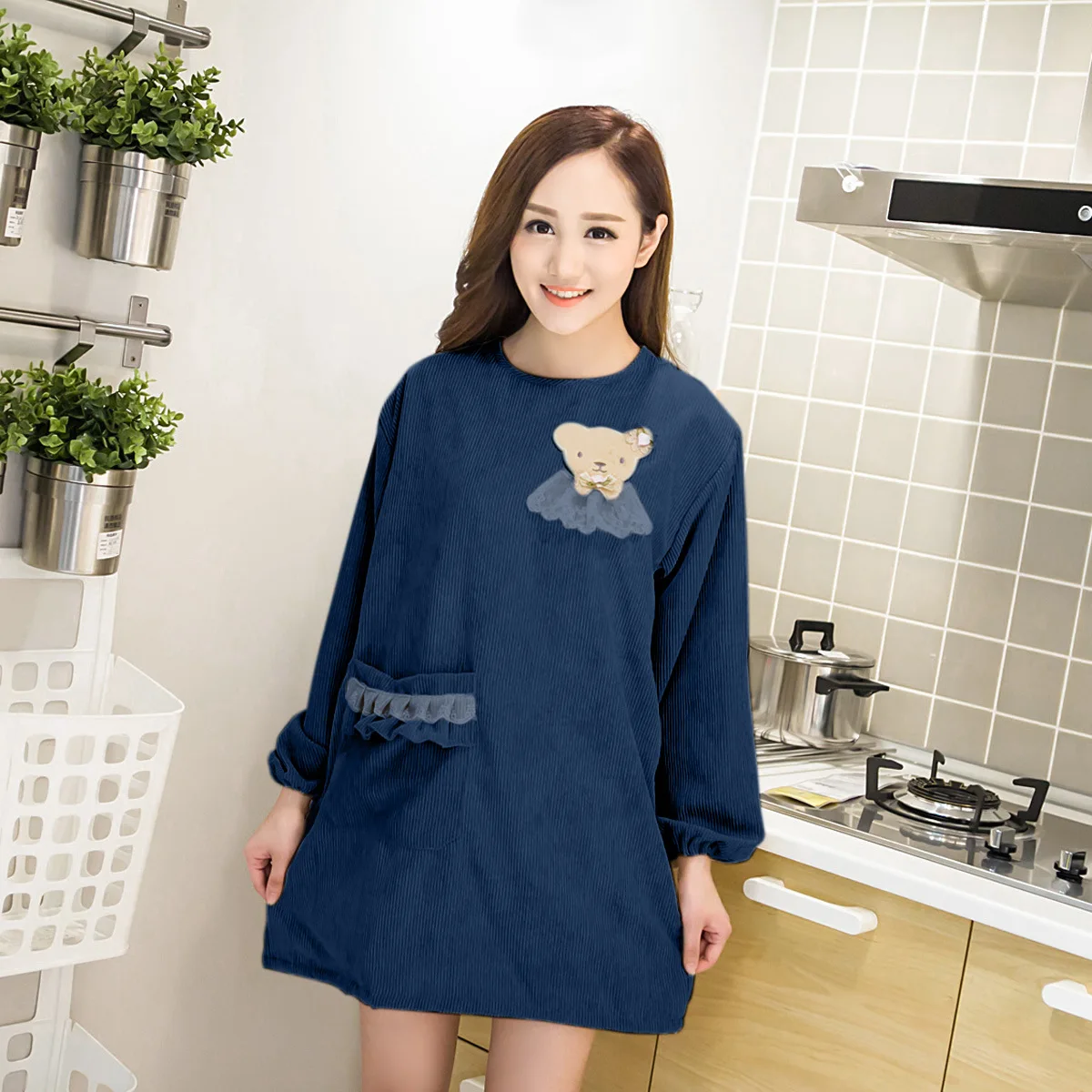 

2020 fashion apron kitchen work clothes