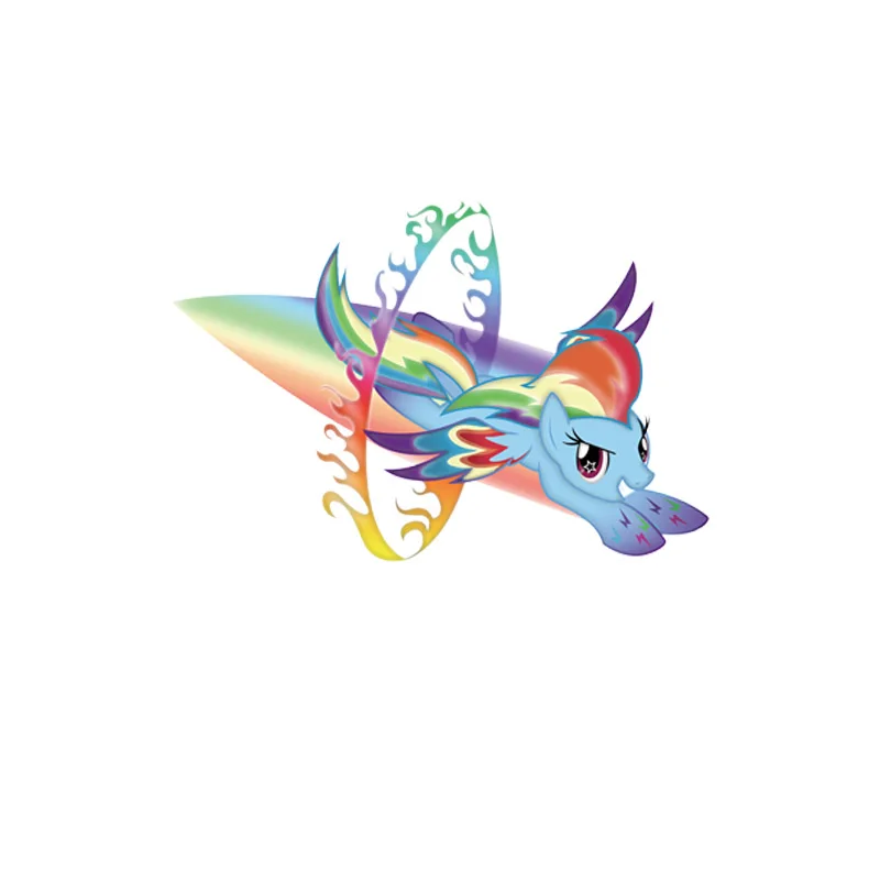 1pcs Cartoon Anime Unicorn Figure My little Horse Baoli Sticker DIY Patch Iron On Apparel T-shirt Thermal Transfer Applique |