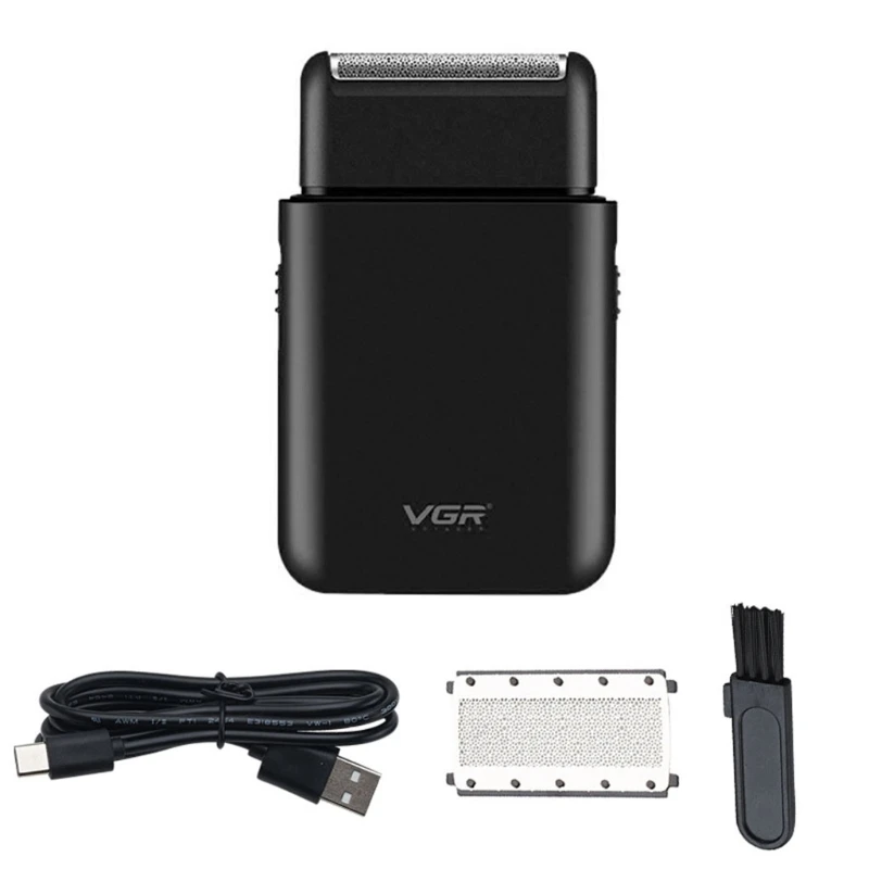 

Бритва Мужская аккумуляторная из фольги, с выдвижным триммером для бороды