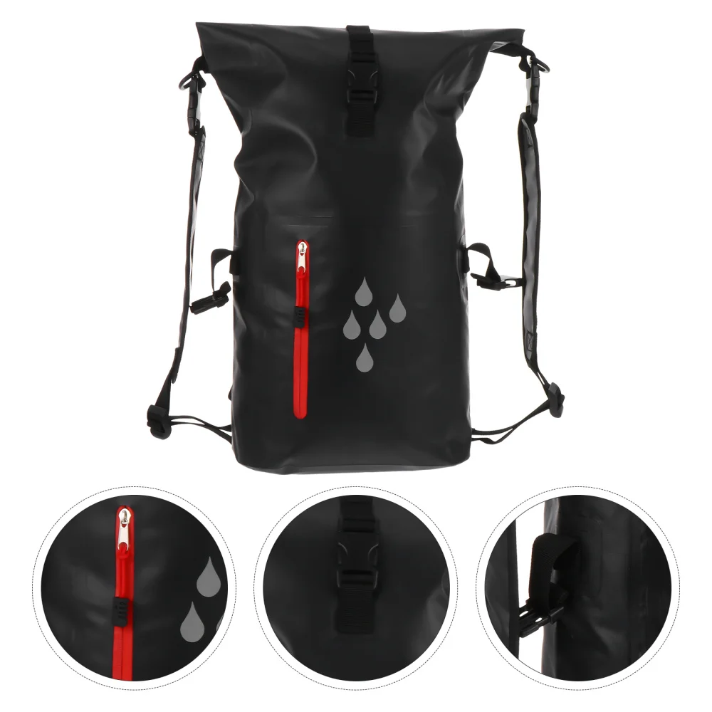 

25L Reflective Strip Backpack Waterproof Bag Dry Bag Beach Bag Camping Pouch
