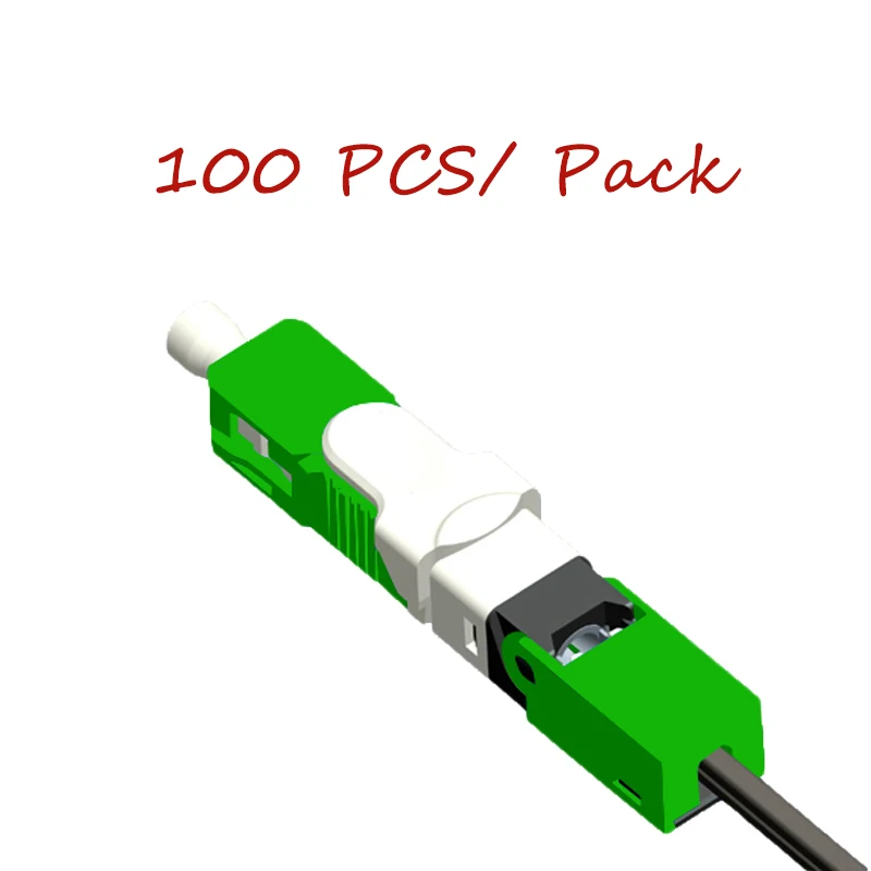100 шт. SC APC ESC250D FTTH волоконно-оптический Быстрый одномодовый полевой разъем для