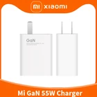 Оригинальное суперзарядное устройство Xiaomi Mi GaN 55 Вт с USB для Xiaomi 11 Pro 11S Note 10 Pro Redmi K40 Pro Poco F3 X3 Pro