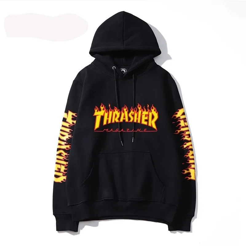 

Men wearing sweatshirts wear fashion men's hat letters printed sweatshirts autumn and winter hoods on the street trend