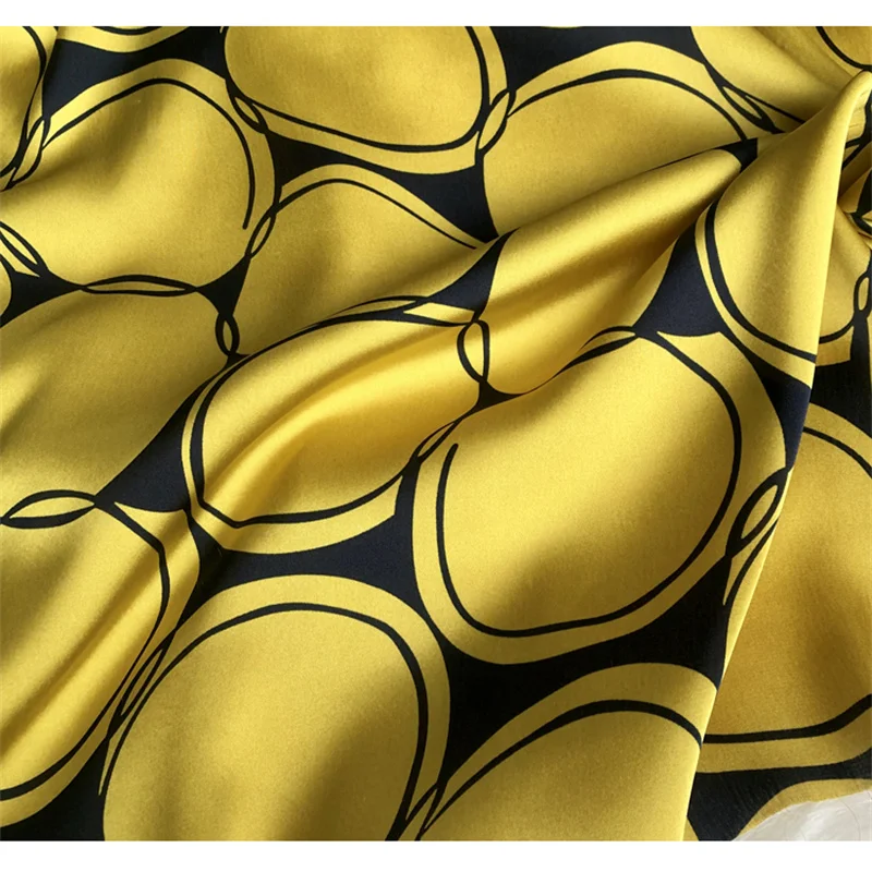 Новинка 245 Роскошная блестящая желтая круглая шелковистая драпировка устойчивая