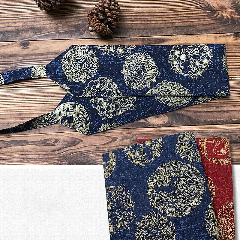 Японские краны Цветочная хлопчатобумажная ткань для кимоно скатерть Рукоделие