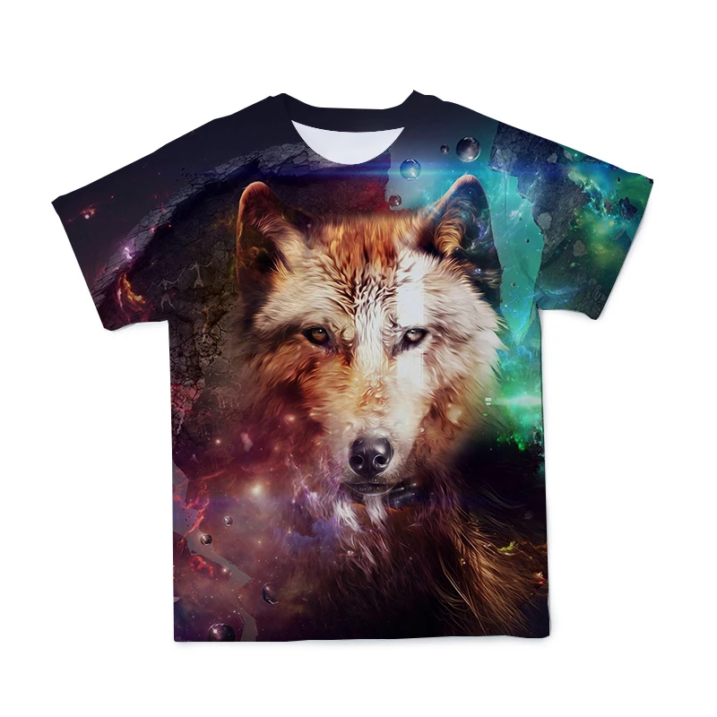 

Zomer Gepersonaliseerde Animal Print Mannen T-shirt Fashion Korte Mouwen T-shirt