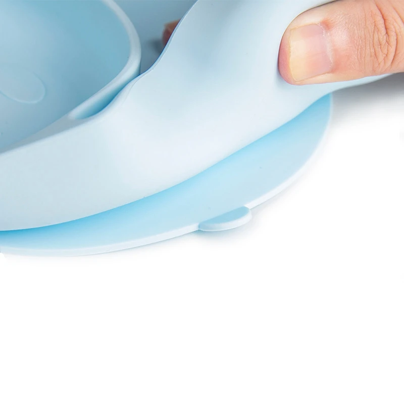

Children's Tableware Silicone Tableware Cartoon Bear Sucker Bowl Baby Tableware Set Supplementary Food Bowl