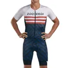 Мужской летний триатлоновый костюм ZOOTEKOI для езды на велосипеде, триатлоновое Боди без рукавов, одежда для езды на велосипеде, для бега и плавания, новинка 2021