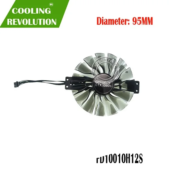 Two-in-one connector FD10010H12S GPU VGA карта кулер вентилятор для Palit GTX 1080Ti GTX1080Ti GameRock Premium Edition Видеокарта охлаждения - Цвет лезвия: Two-in-one connector