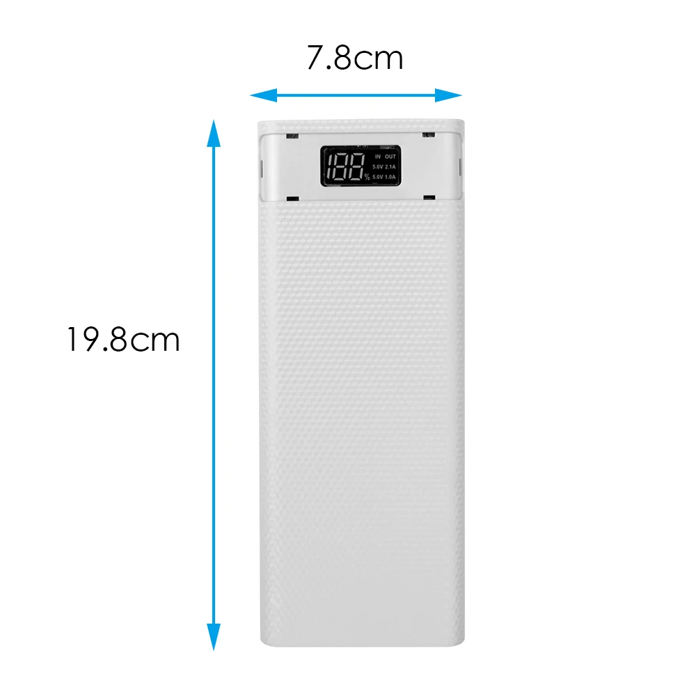 8*18650 Батарея держатель 9V 2A DIY корпус чехол для хранения с функцией зарядного