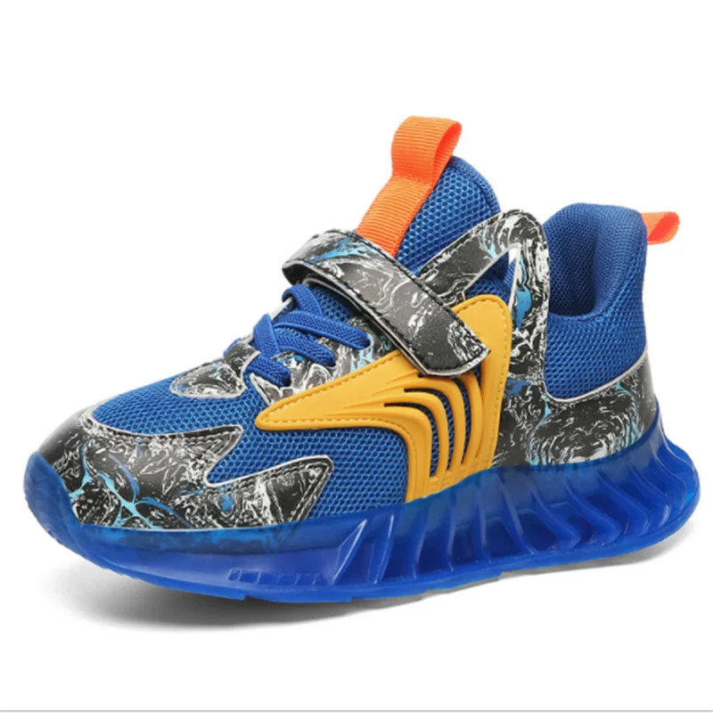 

Boys Soft Bottom Comfortable Running Sneakers Girls All-match Casual Breathable Shoes 2021 Autumn Fashion Platform Light Shoes
