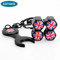 4pcsset classic uk flag anti theft chrome car wheel tire valve stem cap for carmotorcycleair leakproof and protection your va