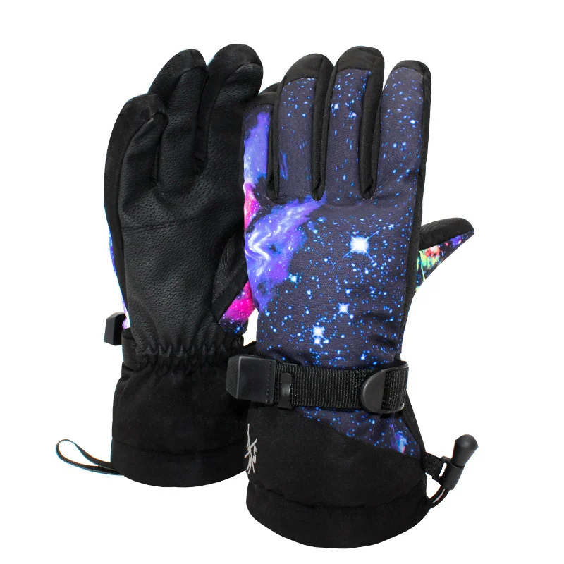 

Лыжные перчатки, водонепроницаемые, для сенсорных экранов, зимние, теплые, Утолщенные, для активного отдыха, велоспорта, сноуборда, защитное...