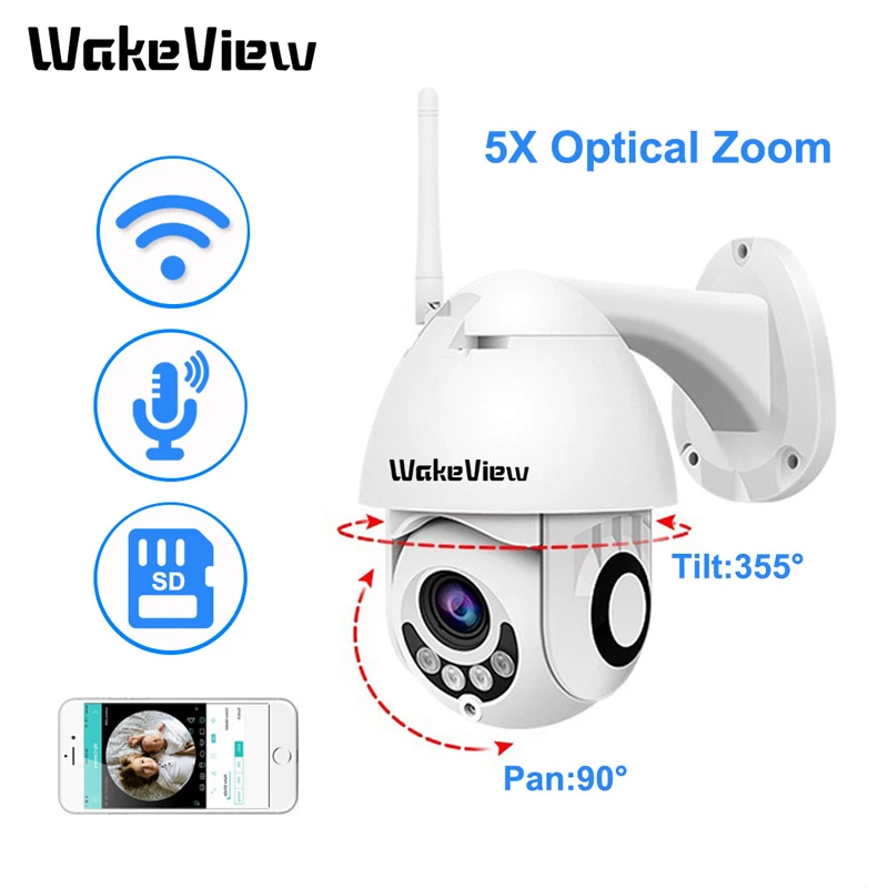 WakeView мини Высокоскоростная купольная камера IP 1080P 4X оптический зум 2MP уличная Водонепроницаемая CCTV видеонаблюдение HD IR ночное видение