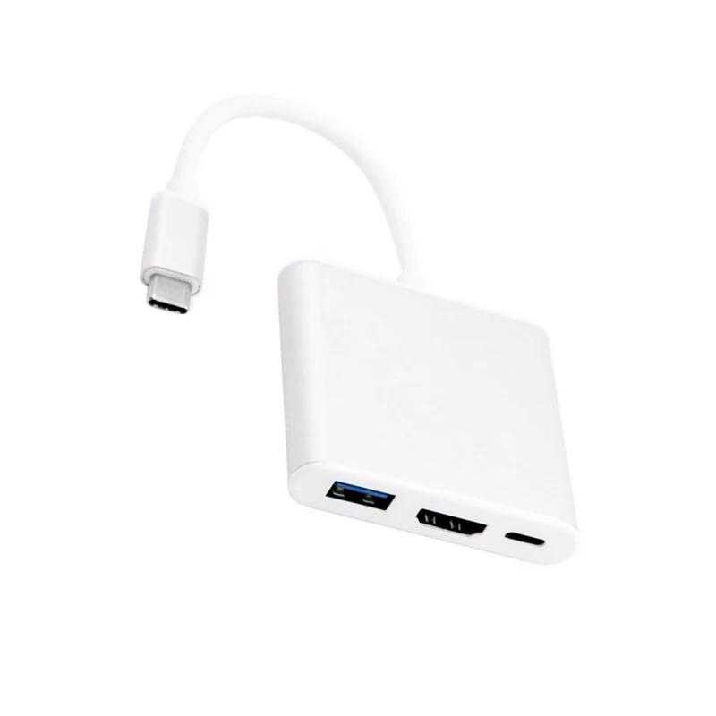 USBC к HDMI 4K USB 3 1 Тип C в зарядный концентратор адаптер AV видео алюминиевый сплав