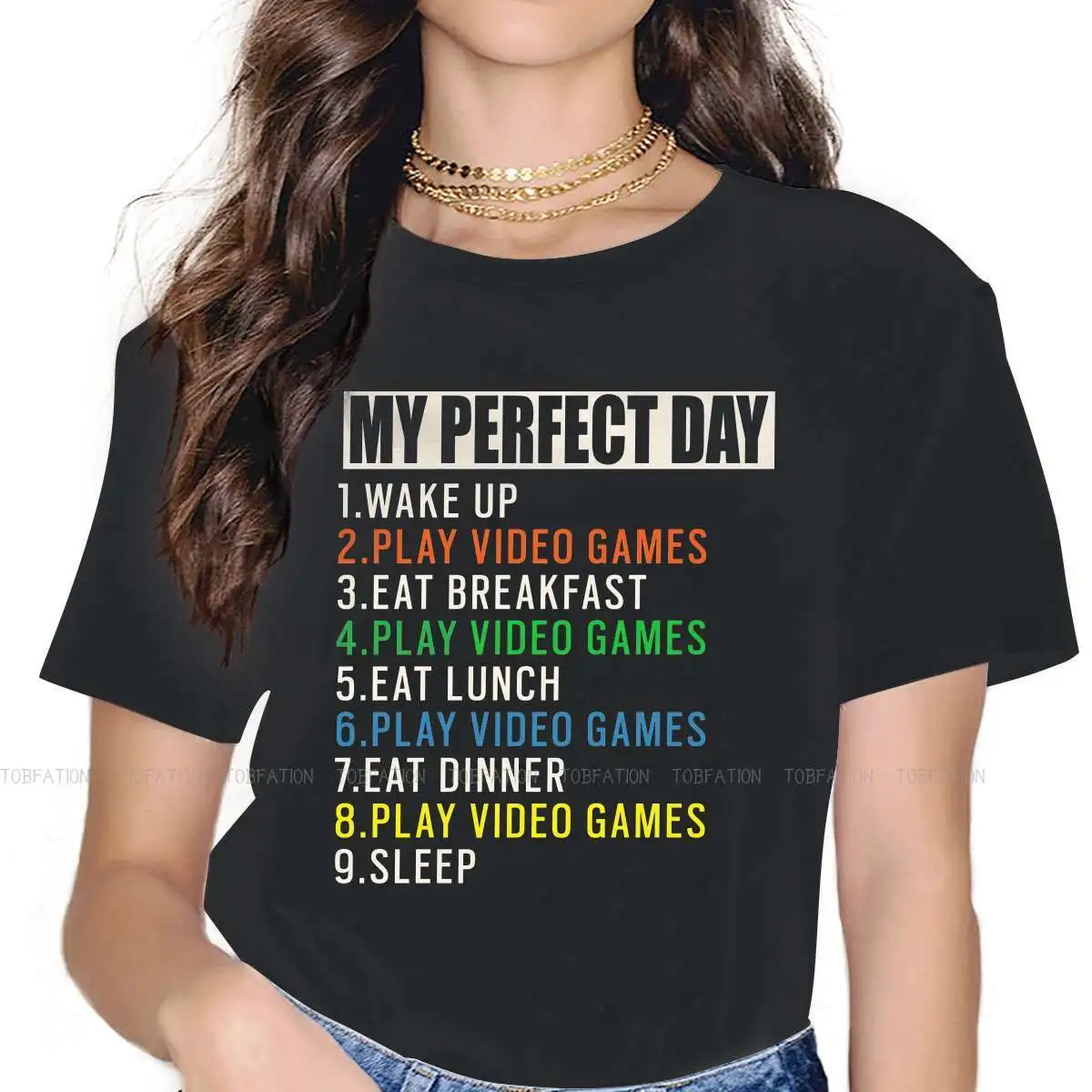 Кавайная женская футболка My Perfect Day для видеоигр блузы игры PUBG в стиле Харадзюку