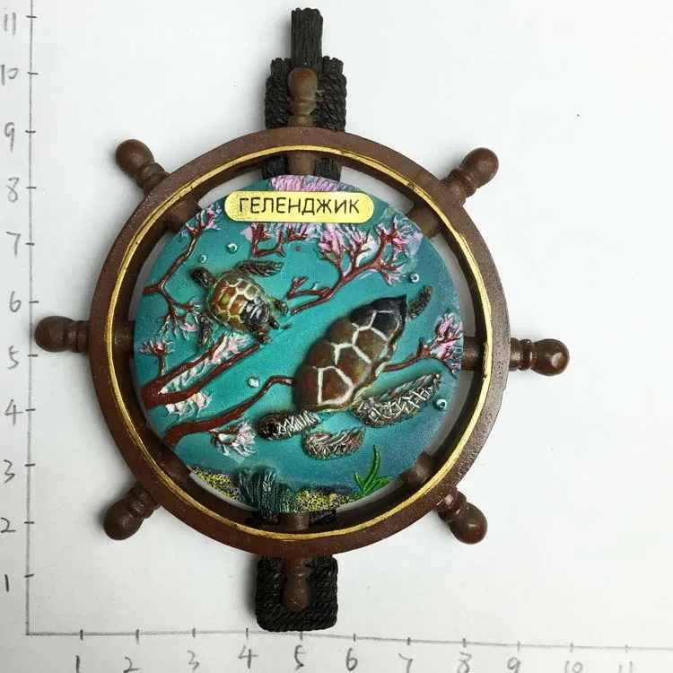 Магнитный сувенир на холодильник Греция Россия туризм озеро байкальг