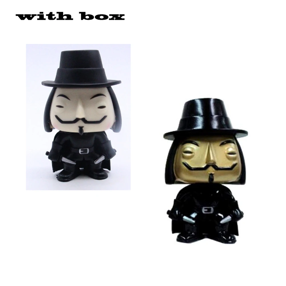 V для Vendetta с коробкой виниловая поп экшн и игрушка Фигурки Коллекционная модель игрушки детей|Игровые