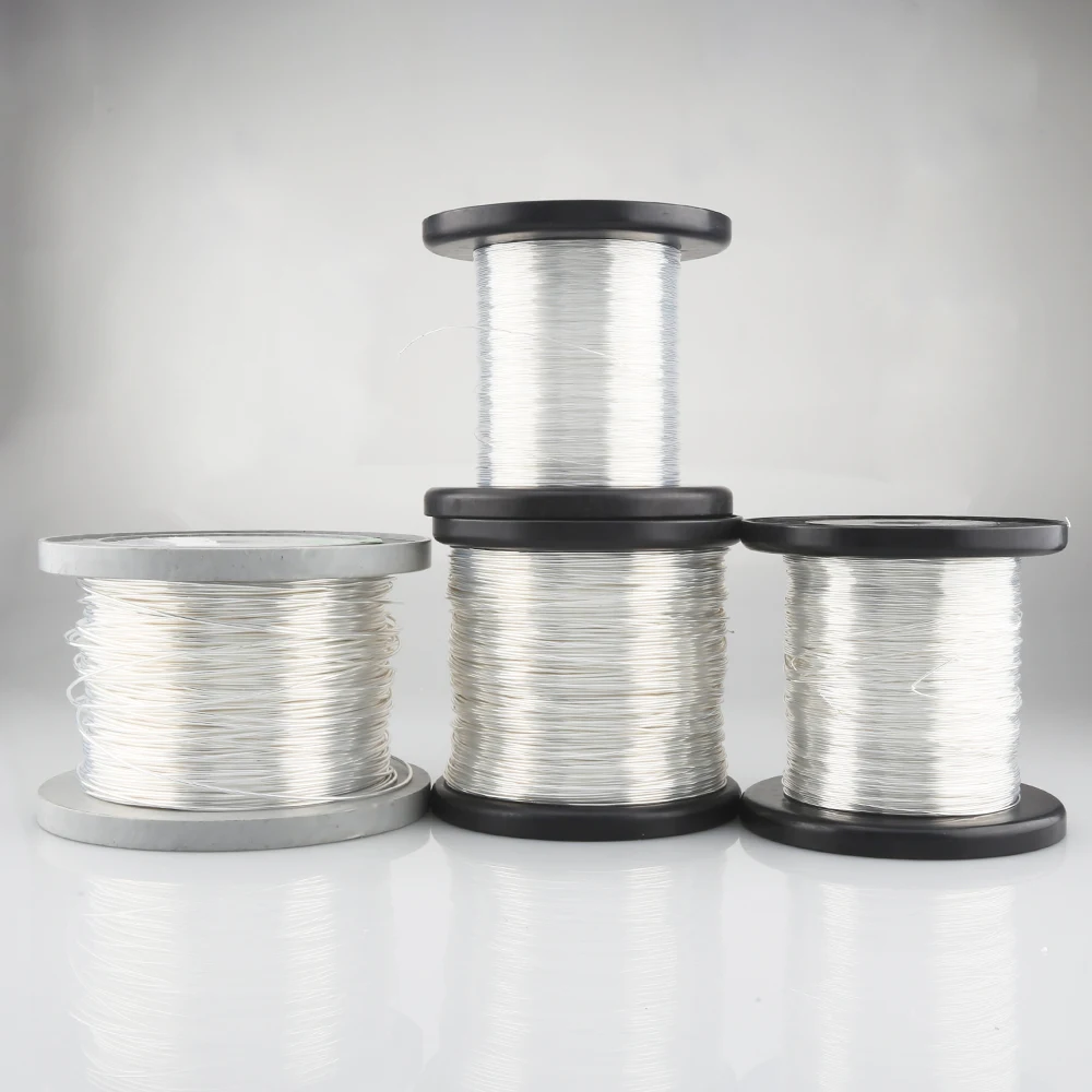 

NEW Hi-End 4N pure silver signal cable 18AWG/20AWG/24AWG/28AWG OD with PTFE DIY Hifi Amp CD DVD player Speaker Interconnector