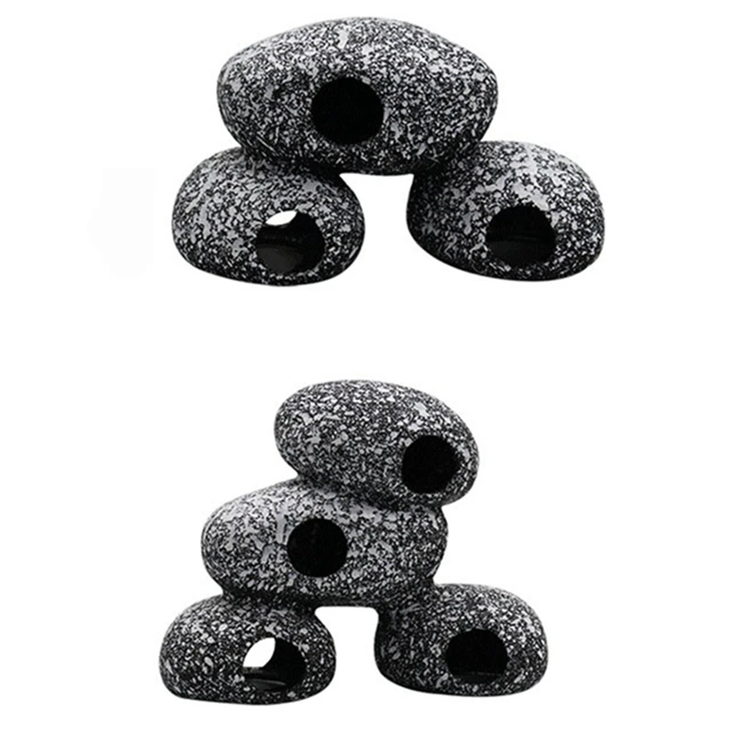 

Домик для рыбы, для креветок, размножающий резервуар, цихлида, цихлида с имитацией камня, чтобы избежать Керамического Горшка, ландшафтное у...