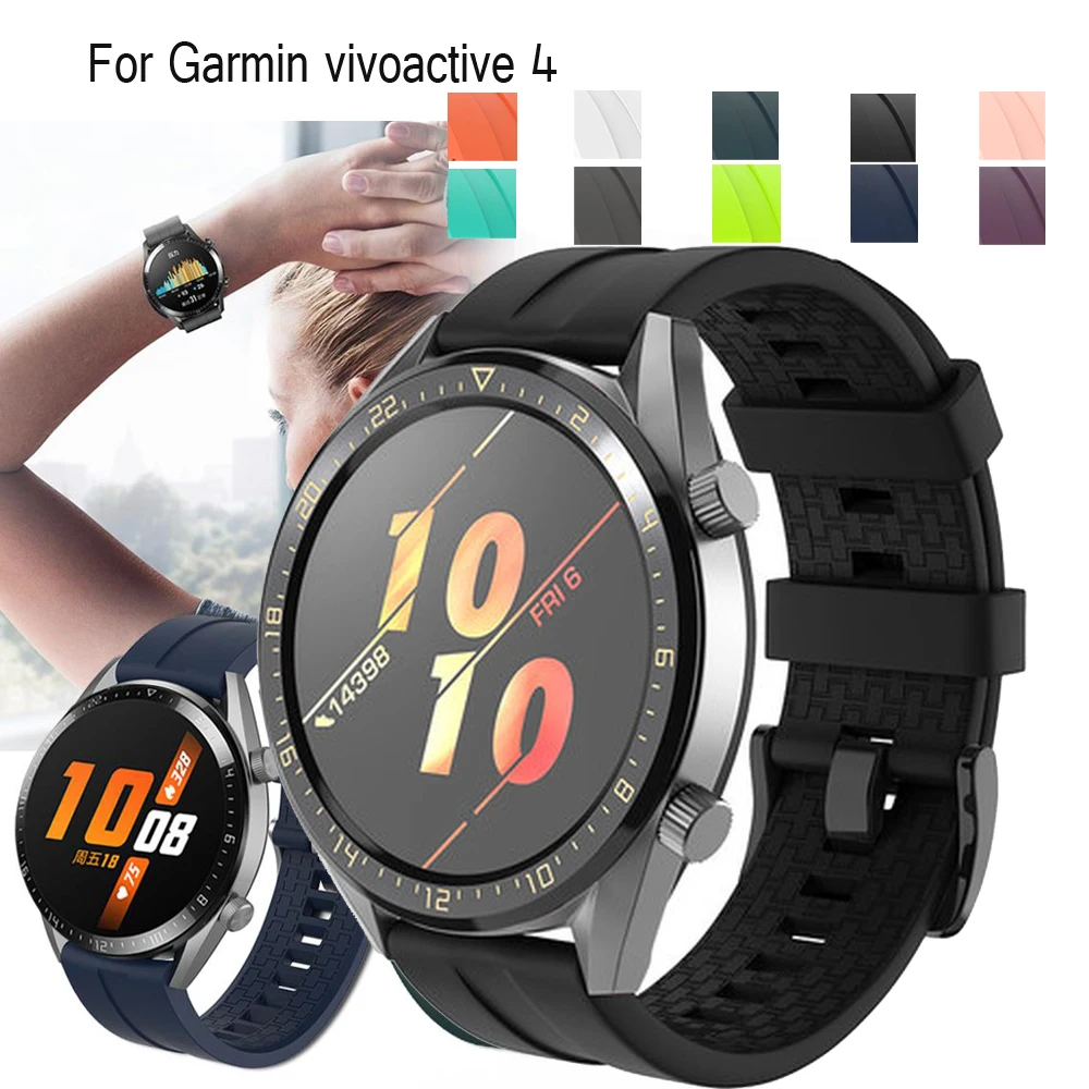 

Silicone Band For Garmin Vivoactive 4 Watchband Smart Watch Replacement for Garmin Vivoactive 4 Bracelet Wristbands Strap22mm