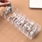 Коробка для хранения данных, прозрачная, с отделениями