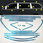 Для Toyota Sienna 2011-2018, 26 шт., накладки на окна автомобиля из нержавеющей стали, Внешнее украшение кузова, Стайлинг автомобиля, автомобильные аксессуары