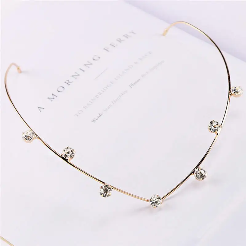 Модные повязки на голову из сплава с кристаллами головные уборы жемчужными