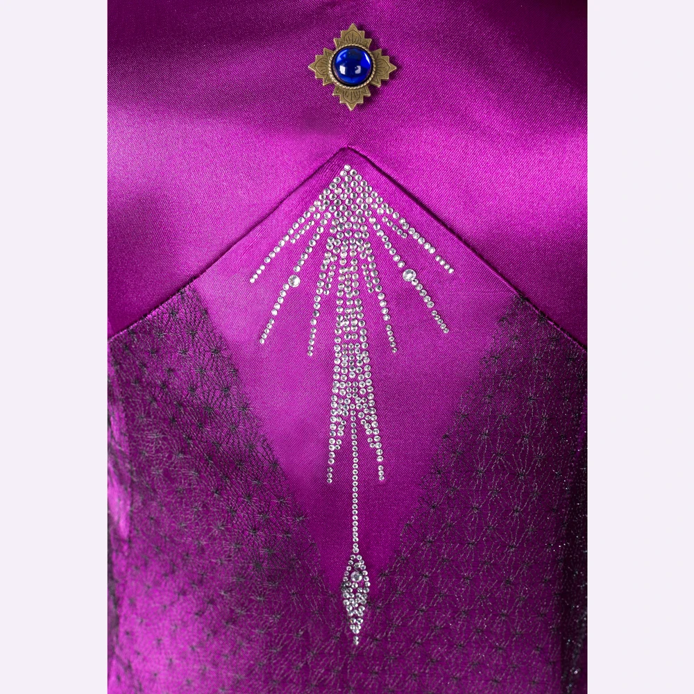 Красное платье Снежной Королевы Эльзы для Костюм костюмированной вечеринки на