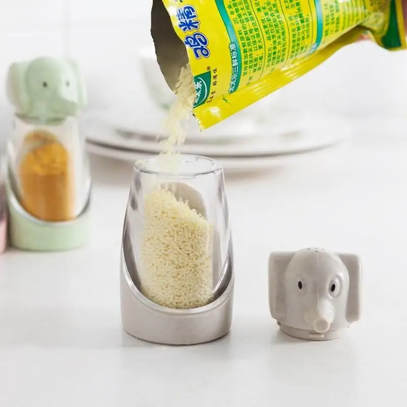 Кухонные инструменты для специй емкость в виде слона из пшеничной соломы