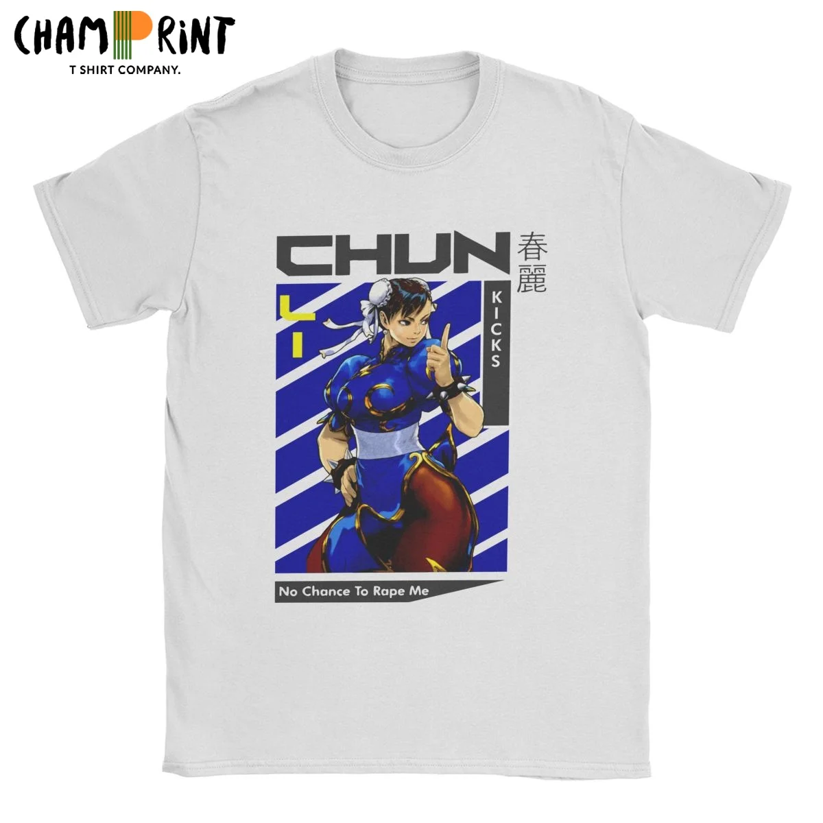 Футболка Chun Li для видеоигр мужчин 100% хлопок веселые футболки женская одежда с