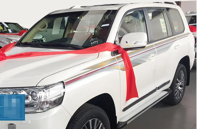 

for Toyota Land Cruiser LC200 2017 2018 Colorful Door Body Stripes Sticker Cover