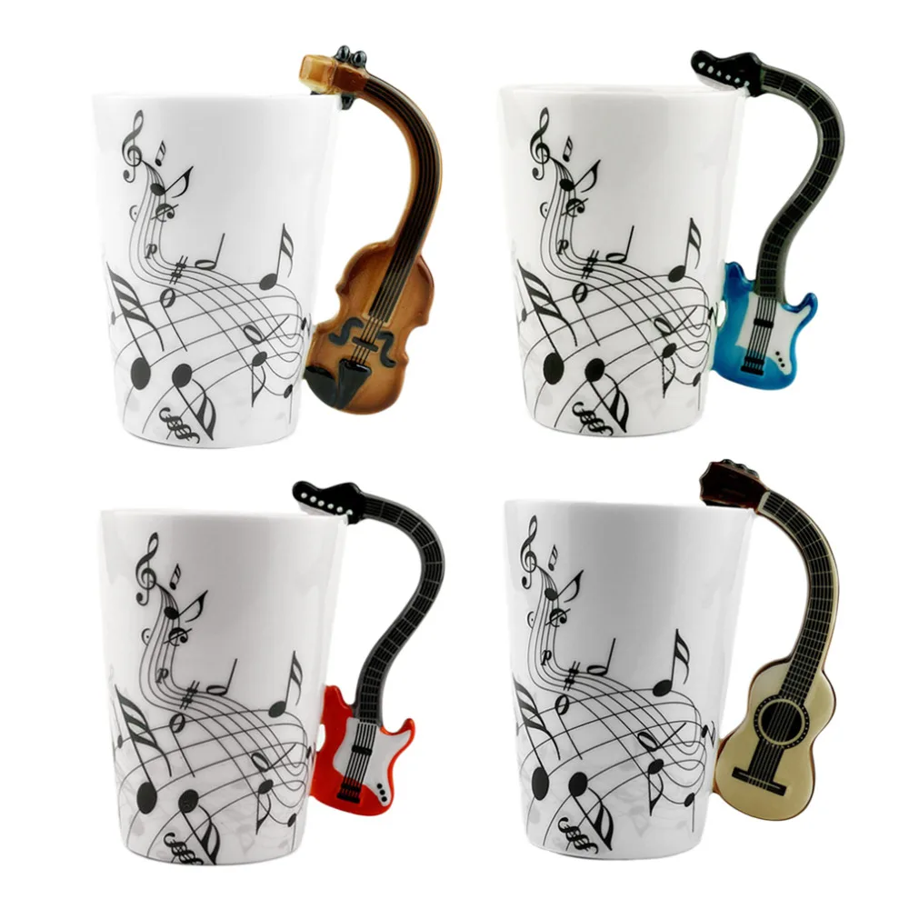 2018 Hot Sale Novelty Art Ceramic Mug Cup Musical Instrument Note Style Coffee Milk Christmas Gift Home Office Drinkware | Дом и сад