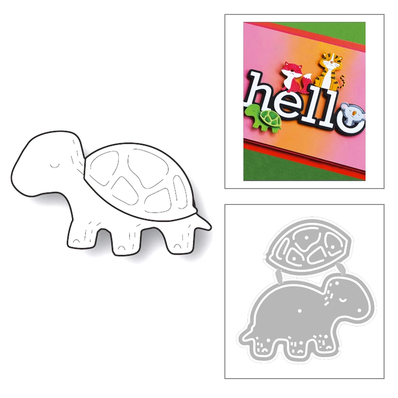 2020 Новый прекрасный морские животные Черепаха швейных ниток тиснение наслоения