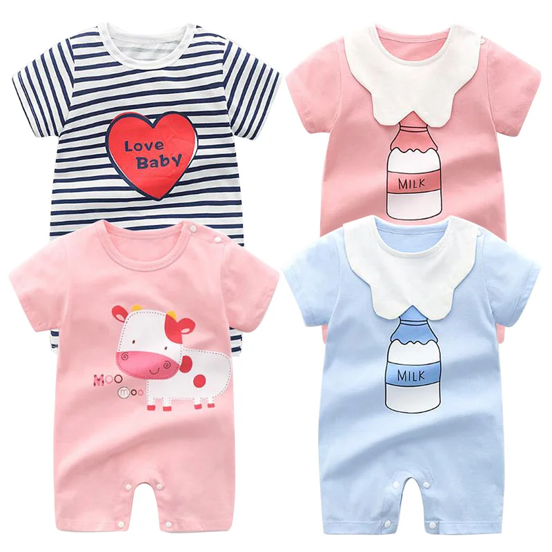 SMDPPWDBB детская одежда для мальчиков и девочек боди с коротким рукавом детские