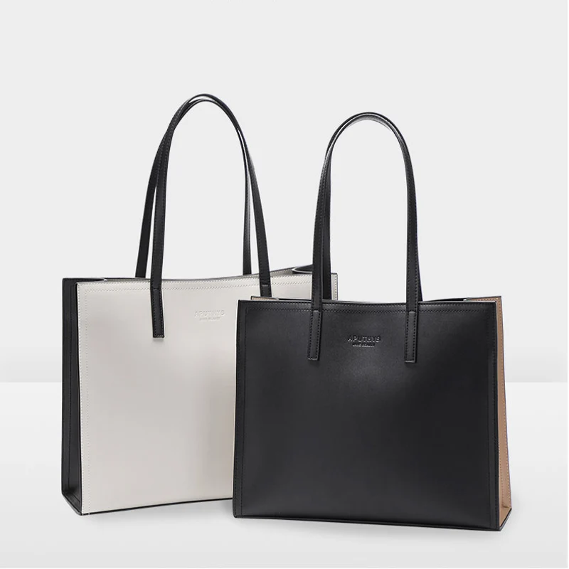 

High Capacity Portable Briefcase Laptop Shoulder Genuine Leather Women Side Travel Briefcase Bolsa Feminina Bag for Women DB60BA