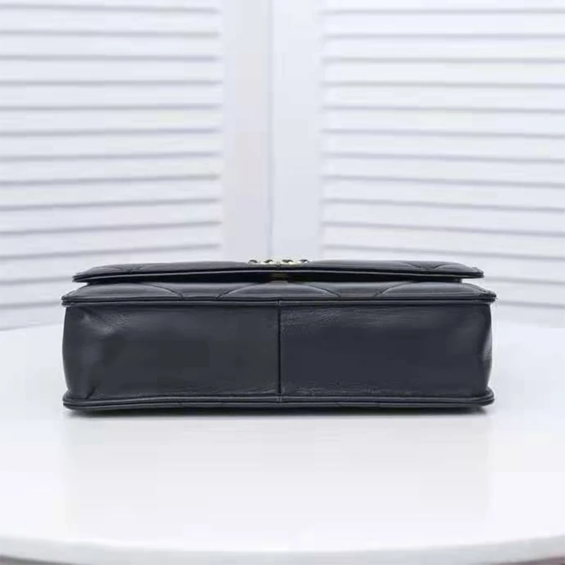 

2021 spring and summer new luxury brand design real leather rhombic chain bag ultra-high quality one-shoulder diagonal bag