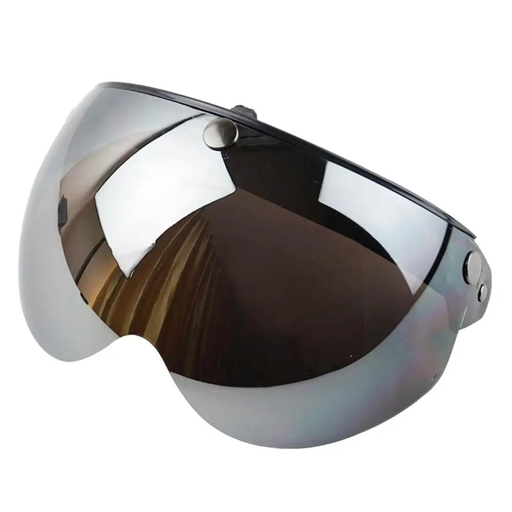 Винтажный защитный козырек для мотоциклетного шлема 3 защелки 3/4 дюйма с открытым