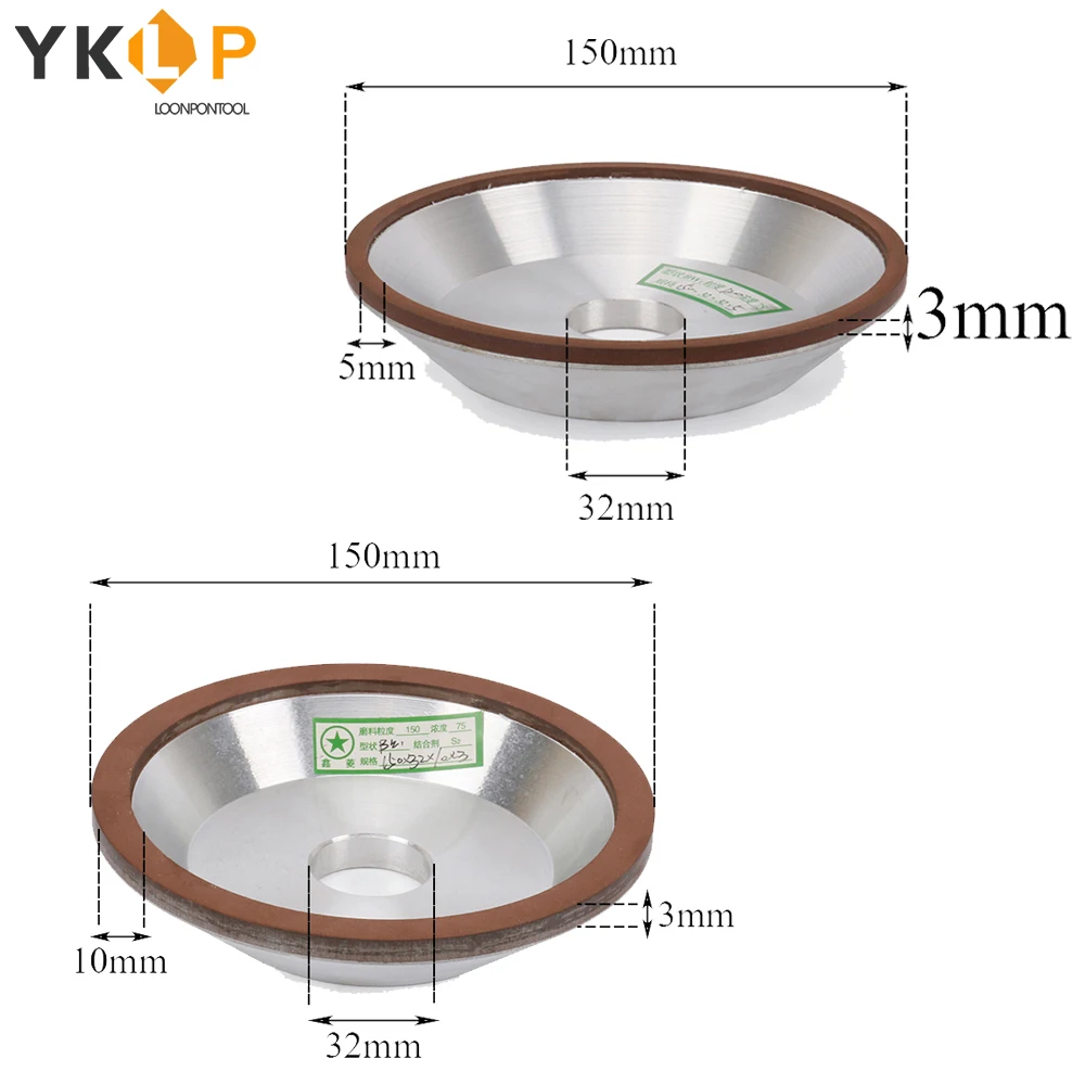 Алмазные шлифовальные круги 6 &quot режущий диск для фрезерного станка точилка