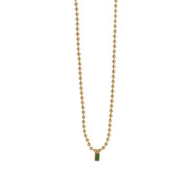 

TARCLIY Small Bead Chain Zircon Pendant Gold Copper Ball Bead Chains Mini Square Vintage Fashion For Women Gifts Gift 2020